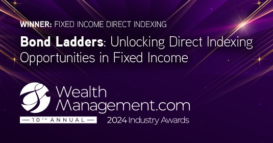 Wealthie Award for Unlocking Direct Indexing Opportunities in Fixed Income blog